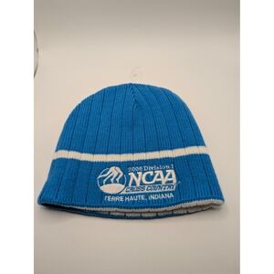 NCAA Beanie Unisex OS Blue 2006 Cross Country Terre Haute Reversible Knit Hat